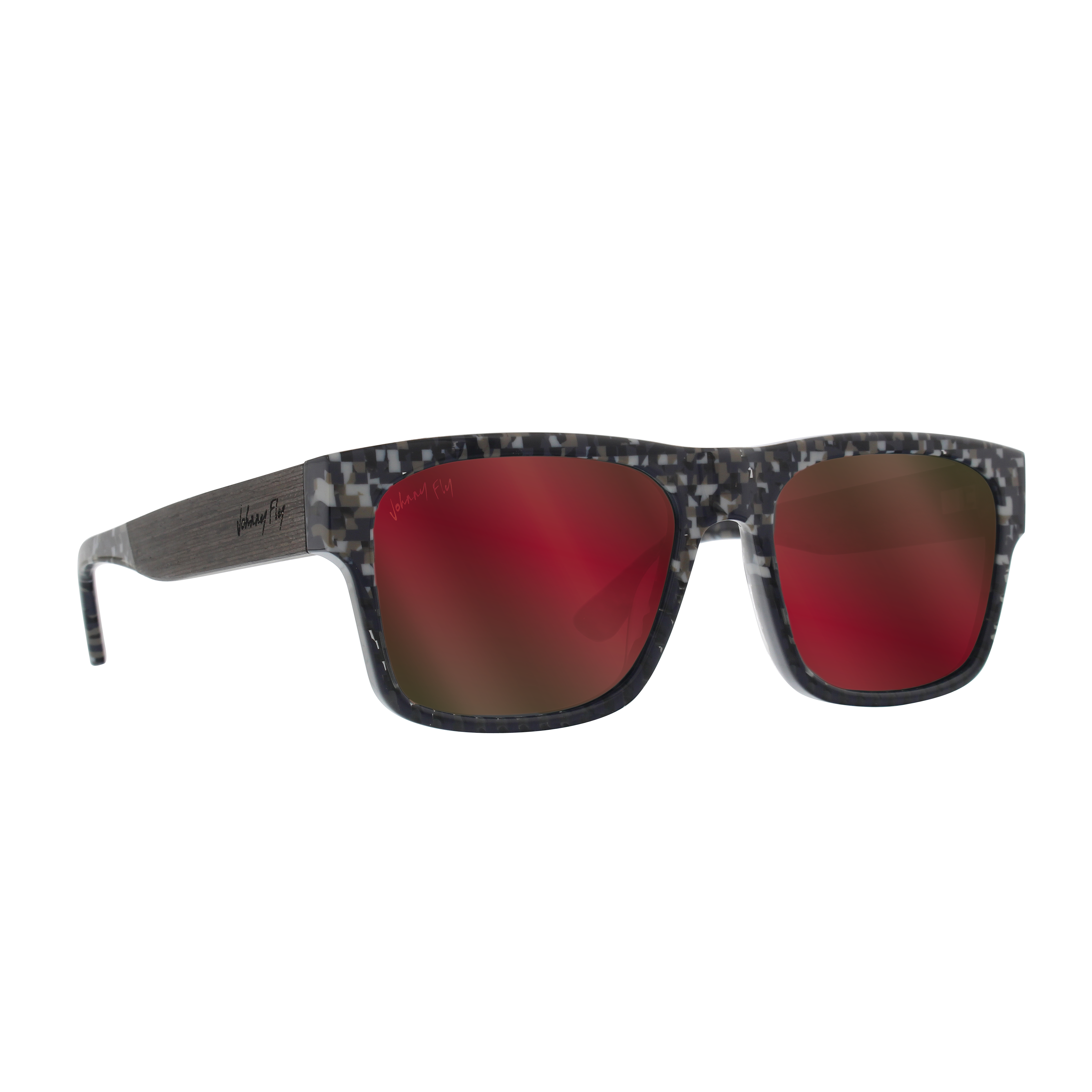 Johnny Fly Arrow 8-Bit / Ruby Flash Polarized Sunglasses | #color_8-bit