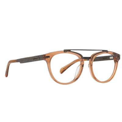 CAPTAIN Frame - Anejo | Black Ebony - Eyeglasses Frame - Johnny Fly Eyewear #color_anejo-|-black-ebony