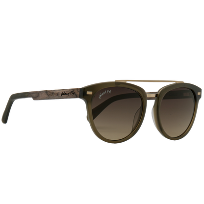 Johnny Fly Captain - Sanded Olive Sanded Olive / Brown Gradient Polarized  