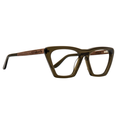 FIGURE BLUGUARD - Olive - Blue Light Glasses - Johnny Fly Eyewear #color_olive