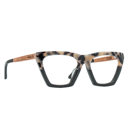 Johnny Fly Figure Split White Tortoise RX Collection | #color_split-white-tortoise