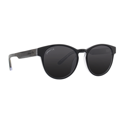 Flight - Johnny Fly - Black Crystal - Smoke Polarized - Sunglasses | #color_black-crystal