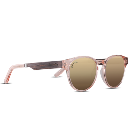 Flight - Johnny Fly - Rose - Gold Gradient Reflect Polarized - Sunglasses | #color_rose