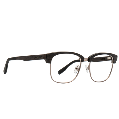 HUGHES BLUGARD - Brushed Silver - Blue Light Glasses - Johnny Fly Eyewear #color_brushed-silver