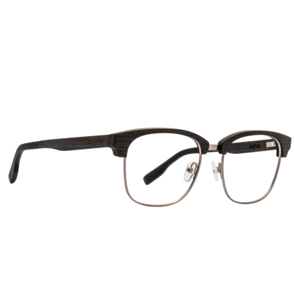 HUGHES BLUGARD - Brushed Silver - Blue Light Glasses - Johnny Fly Eyewear 