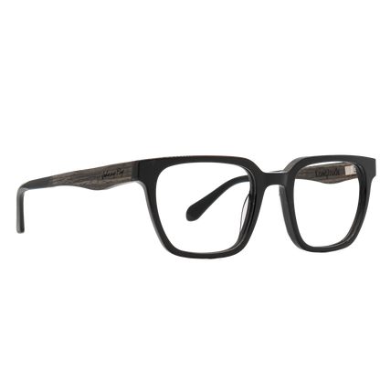 LONGITUDE BLUGARD - Gloss Black - Blue Light Glasses - Johnny Fly Eyewear 