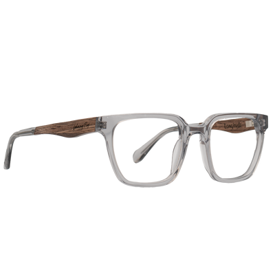 LONGITUDE FRAME  - Tinted Crystal - Eyeglasses Frame - Johnny Fly Eyewear | #color_tinted-crystal