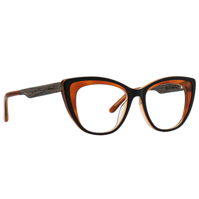 RUNWAY FRAME - Black Leaf - Eyeglasses Frame - Johnny Fly Eyewear | #color_black-leaf