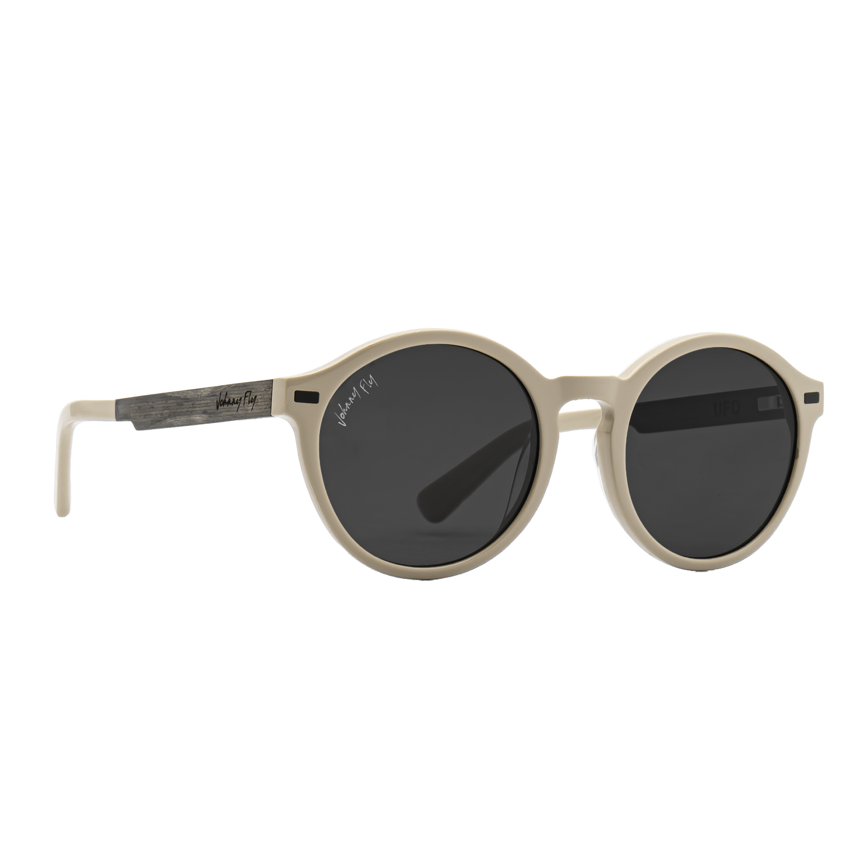 UFO Polarized Sunglasses by Johnny Fly - Sand || Smoke Polarized #color_sand